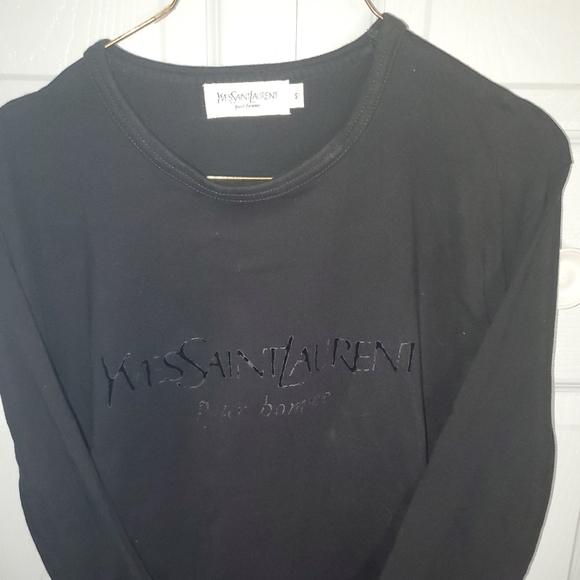 YVES SAINT LAURENT MEN'S Long Sleeve Tshirt Siz S=Med. - Picture 6 of 14